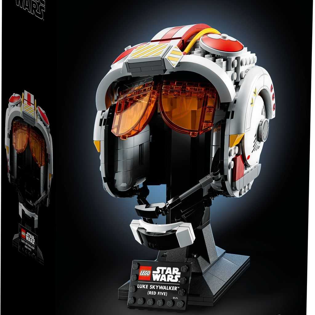 Star Wars Lego Casco de Luke Skywalker Edades 18+ # 75327 Artículo 675 Piezas Rojo Cinco | FKS-965107